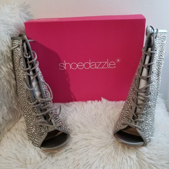 Shoedazzle silver Mackenzie Booties - Picture 2 of 6